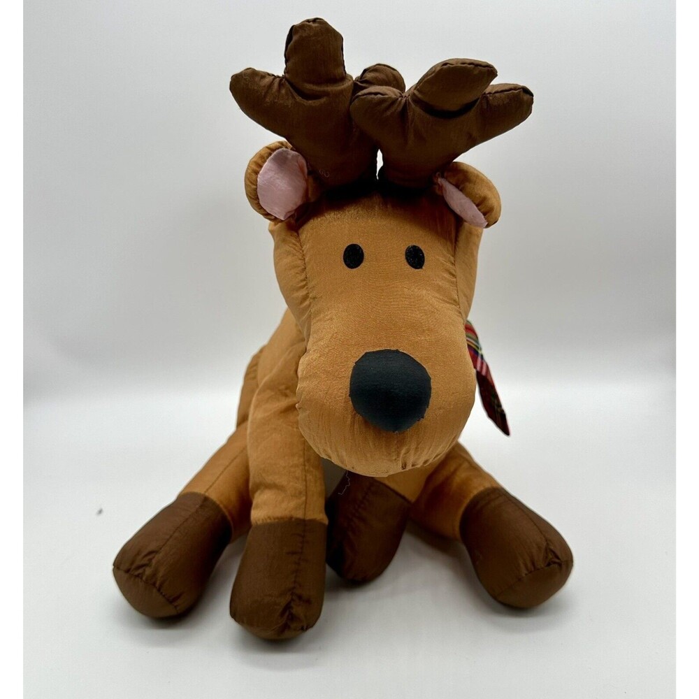 1993 Gibson Greetings Holiday Christmas Reindeer Parachute 12" Plush Animal